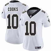 Women's New Orleans Saints #10 Brandin Cooks White 2025 Vapor Limited Stitched Jersey Dzhi,baseball caps,new era cap wholesale,wholesale hats